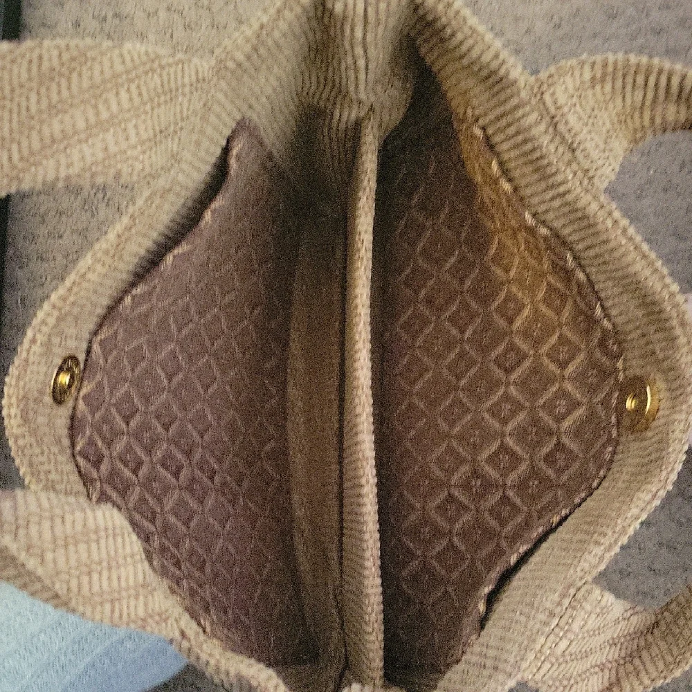Elegant Beaded Boho Handbag- Brown & Tan- Excellent Shape! - Picture 2 of 3